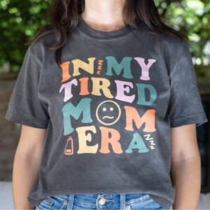 Tired Mom Era Cropped Tee